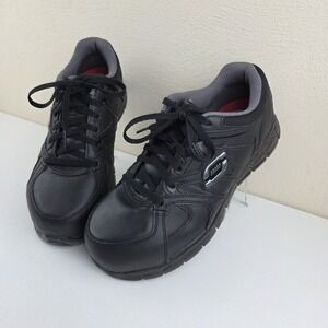 Skechers Work Men's Synergy Ekron Alloy Toe Work Shoes Black Size 8 Wide Width